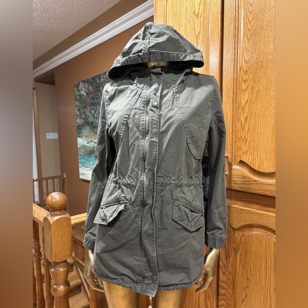 Love Tree Utility Jacket in Dark Olive